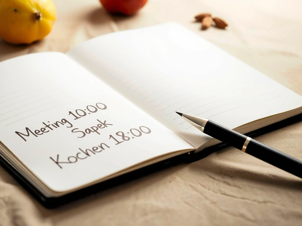 Handgeschriebene Notizen im Alltag